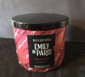 New 3 Wick Candle. Bath & Body Works Emily in Paris Candle - Red